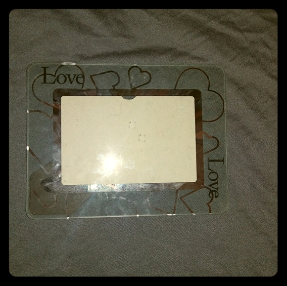 Glass "Love" Picture Frame - Picture 1 of 5
